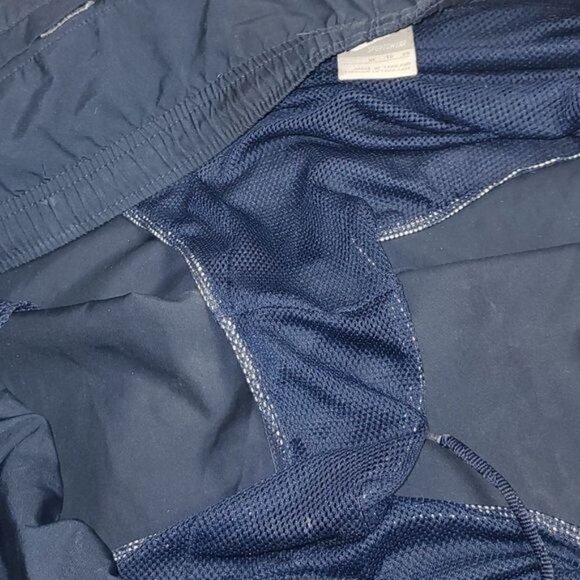 Nike Blue Logo Cinched Lined Sz. XL Swim Trunks w Pockets - Picture 4 of 12